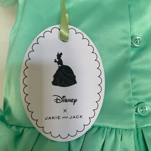 Janie and Jack x Disney Kids' Tiana Satin & Tulle Dress Costume - Picture 5 of 7